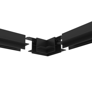 TR2112-BK Угол потолок-потолок встраиваемый под ГКЛ SMART, черный-foto2