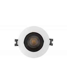 DK3020-WB Встраиваемый светильник, IP 20, 10 Вт, GU5.3, LED, белый/черный, пластик