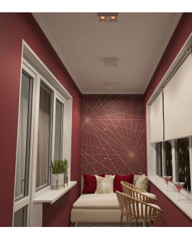 DK3085-WH+RD Светильник накладной IP 20, 10 Вт, GU5.3, LED, белый/красный, пластик-foto2