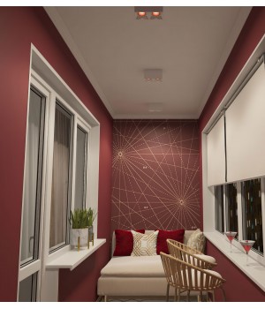 DK3085-WH+RD Светильник накладной IP 20, 10 Вт, GU5.3, LED, белый/красный, пластик-foto2