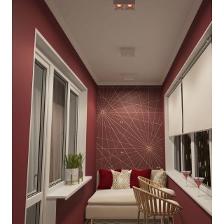 DK3085-WH+RD Светильник накладной IP 20, 10 Вт, GU5.3, LED, белый/красный, пластик-foto2