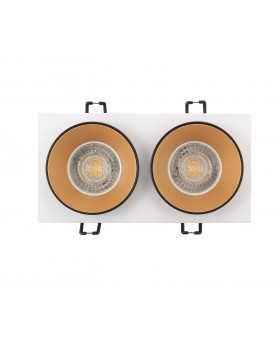 DK2422-GD Встраиваемый светильник, IP 20, 50 Вт, GU10, черный/золотой, алюминий-foto7