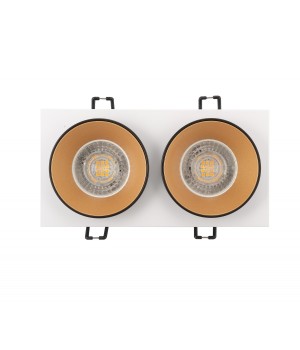 DK2422-GD Встраиваемый светильник, IP 20, 50 Вт, GU10, черный/золотой, алюминий-foto7