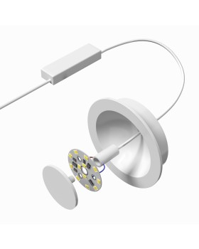 DK2700-WH Встраиваемый светильник, IP 20, 7 Вт, LED 3000, белый, алюминий-foto8