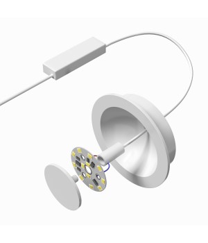 DK2700-WH Встраиваемый светильник, IP 20, 7 Вт, LED 3000, белый, алюминий-foto8