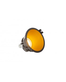 DK3026-BG Встраиваемый светильник, IP 20, 10 Вт, GU5.3, LED, черный/золотой, пластик-foto8