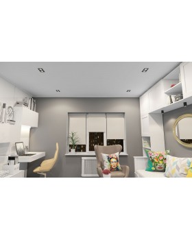 DK3072-BK+WH Встраиваемый светильник, IP 20, 10 Вт, GU5.3, LED, черный/белый, пластик-foto3