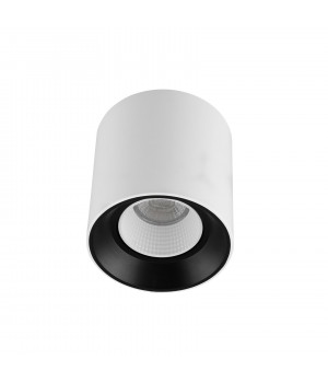 DK3090-WB+WH Светильник накладной IP 20, 10 Вт, GU5.3, LED, бело-черный/белый, пластик