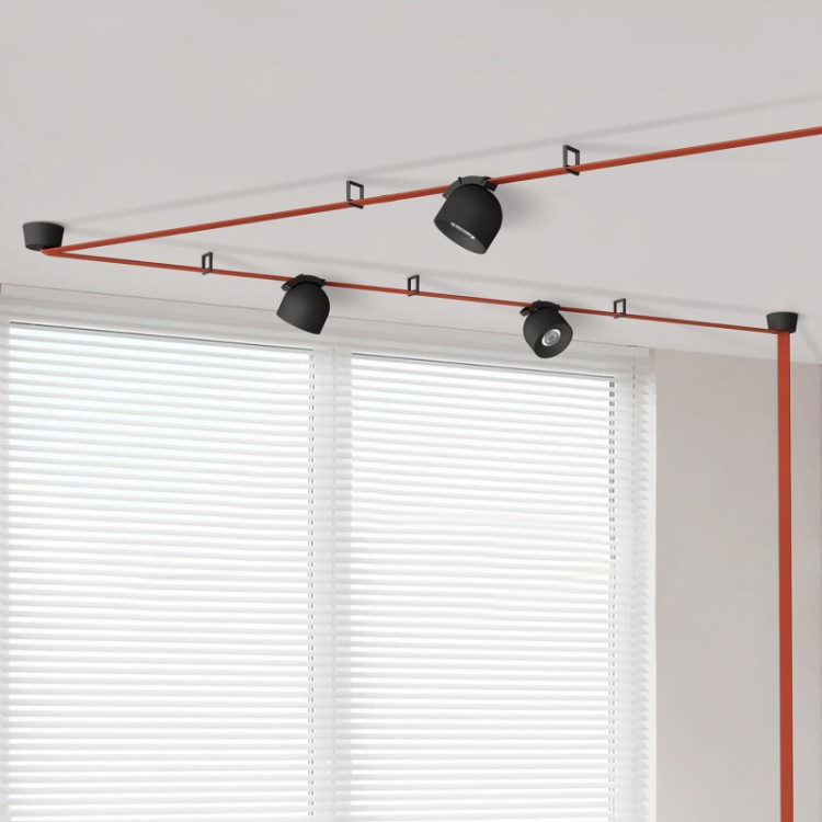 DK5540-BK Поворотный светильник для трека-ремня Belty, серия Spot, со светодиодом, D100*H107мм, 48V DC, 12W, RA90, 38°, 4000K, IP20, черный, алюминий DK5540-BK Поворотный светильник для трека-ремня Belty, серия Spot, со светодиодом, D100*H107мм, 48V DC, 12W, RA90, 38°, 4000K, IP20, черный, алюминий