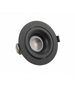 DK2120-BK Встраиваемый светильник, IP 20, 50 Вт, GU10, черный, алюминий