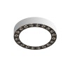 DK2840-WB Накладной светильник DUAL 12+12 Вт, LED 4000K, IP 20, d165mm, белый/черный, алюминий/акрил