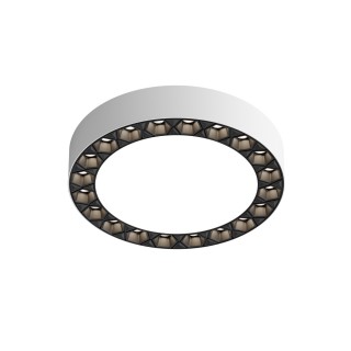 DK2840-WB Накладной светильник DUAL 12+12 Вт, LED 4000K, IP 20, d165mm, белый/черный, алюминий/акрил-foto4