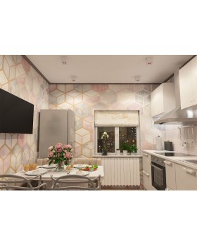 DK3080-WH+PI Светильник накладной IP 20, 10 Вт, GU5.3, LED, белый/розовый, пластик-foto2