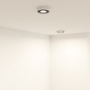 DK2440-WB Встраиваемый светильник DUAL 5+5 Вт, LED 4000K, IP 20, d90mm, белый/черный, алюминий/акрил DK2440-WB Встраиваемый светильник DUAL 5+5 Вт, LED 4000K, IP 20, d90mm, белый/черный, алюминий/акрил