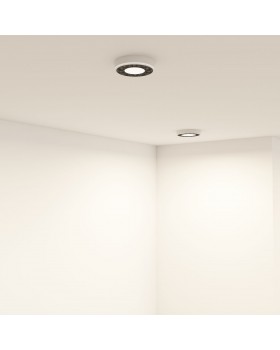 DK2440-WB Встраиваемый светильник DUAL 5+5 Вт, LED 4000K, IP 20, d90mm, белый/черный, алюминий/акрил-foto6