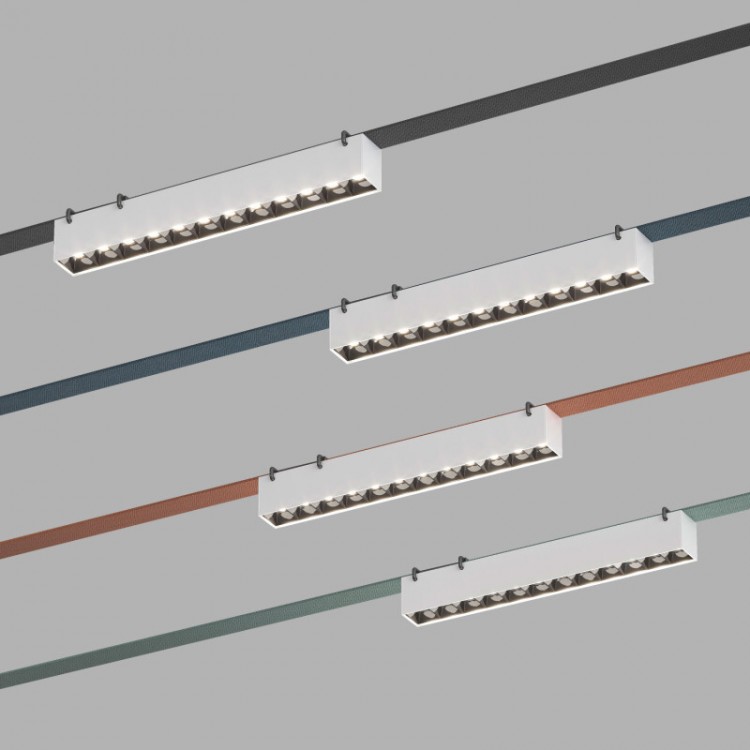 DK5570-WB Cветильник для трека-ремня Belty, серия Grill, со светодиодом, L323*W40*H45мм, 48V DC, 12W, RA90, 24°, 4000K, IP20, белый с черным, алюминий DK5570-WB Cветильник для трека-ремня Belty, серия Grill, со светодиодом, L323*W40*H45мм, 48V DC, 12W, RA90, 24°, 4000K, IP20, белый с черным, алюминий