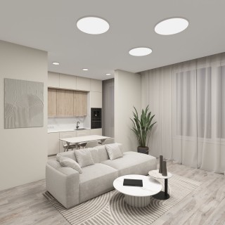 DK6520-WH Накладной светильник THIN, IP40, 18W, 3000K/4000K/6500K, переключатель цветовой температуры на корпусе, белый, полимер-foto6