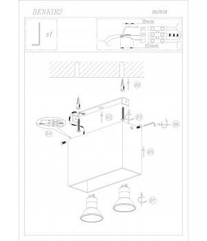 DK2028-YE Светильник накладной IP 20, 50 Вт, GU10, желтый, алюминий-foto3