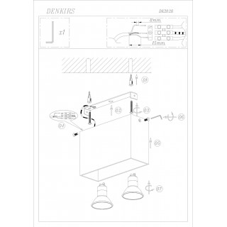 DK2028-YE Светильник накладной IP 20, 50 Вт, GU10, желтый, алюминий-foto3