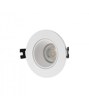 DK3061-WH Встраиваемый светильник, IP 20, 10 Вт, GU5.3, LED, белый/белый, пластик