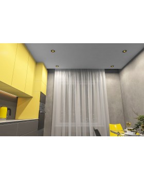 DK3061-BK+YE Встраиваемый светильник, IP 20, 10 Вт, GU5.3, LED, черный/желтый, пластик