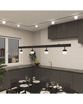 DK8051-BK Рассеивающий светильник SMART MOON 5W DIM 3000K-6000K, ?130мм, черный, акрил-foto6