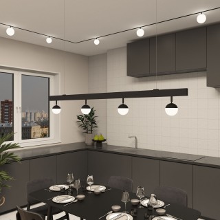 DK8050-BK Рассеивающий светильник SMART MOON 5W DIM 3000K-6000K, ?100мм, черный, акрил-foto6