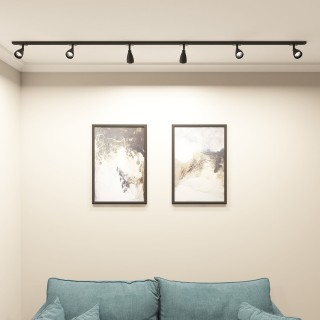 DK6050-BK Трековый светильник IP 20, 15 Вт, GU10, черный, алюминий, пластик-foto5