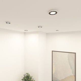 DK2441-WB Встраиваемый светильник DUAL 9+9 Вт, LED 4000K, IP 20, d120mm, белый/черный, алюминий/акрил-foto6