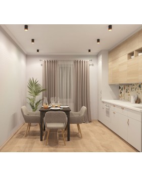 DK4017-BG Светильник накладной IP 20, 7 Вт, LED 3000, черно-золотой, алюминий-foto3