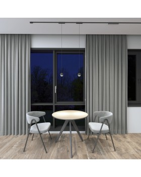 DK5305-BK Светильник для трека Air, серия Grill 3000 со светодиодом, L230*W26*H36мм, 48V DC, 12W, RA?90, 36°, 3000K, IP20, черный, алюминий-foto5