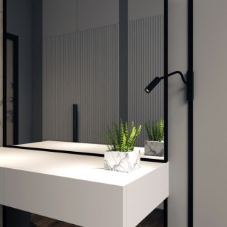 DK5313-BK Светильник для трека Air, серия Spot 3000 со светодиодом, ?26*495мм, 48V DC, 2W, RA?90, 24°, 3000K, IP20, черный, алюминий-foto6