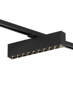 DK6434-BK Поворотный однофазный трековый светильник EDDER со светодиодом L273mm 220V 20W 30° 3000K IP20 черный алюминий-foto3