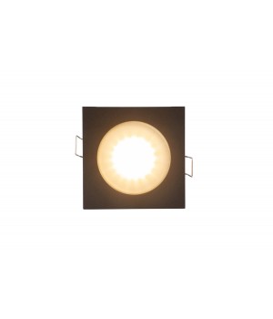 DK3015-BK Встраиваемый светильник влагозащ., IP 44, 50 Вт, GU10, черный, алюминий
