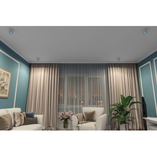 DK3090-WH+CY Светильник накладной IP 20, 10 Вт, GU5.3, LED, белый/голубой, пластик-foto2