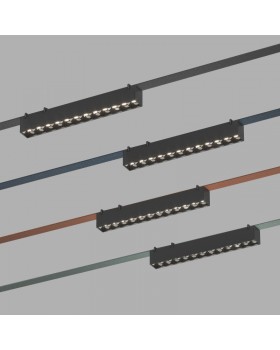 DK5570-BK Cветильник для трека-ремня Belty, серия Grill, со светодиодом, L323*W40*H45, 48V DC, 12W, RA90, 24°, 4000K, IP20, черный, алюминий-foto2