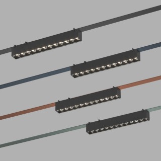 DK5570-BK Cветильник для трека-ремня Belty, серия Grill, со светодиодом, L323*W40*H45, 48V DC, 12W, RA90, 24°, 4000K, IP20, черный, алюминий-foto2