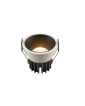 DK4400-WB Встраиваемый светильник, IP 20, 7 Вт, LED 3000, бело-черный, алюминий