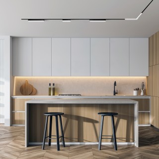 TR2014-BK Профиль-трек SLOTT for DENKIRS SMART, для натяжных потолков, 2 м, алюминий, черный-foto3