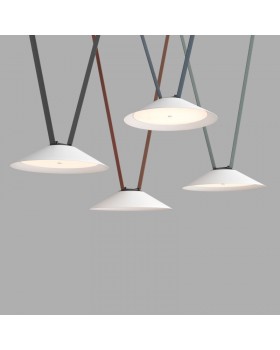 DK5564-WH+BK Cветильник для трека-ремня Belty, серия Flow, со светодиодом, D300*H71мм, 48V DC, 20W, RA90, 120°, 4000K, IP20, белый с черным, алюминий-foto2