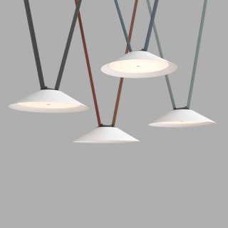 DK5564-WH+BK Cветильник для трека-ремня Belty, серия Flow, со светодиодом, D300*H71мм, 48V DC, 20W, RA90, 120°, 4000K, IP20, белый с черным, алюминий-foto2