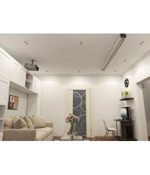 DK3072-WH+BK Встраиваемый светильник, IP 20, 10 Вт, GU5.3, LED, белый/черный, пластик-foto2