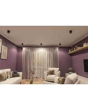 DK3090-BK+PI Светильник накладной IP 20, 10 Вт, GU5.3, LED, черный/розовый, пластик-foto2