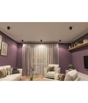 DK3090-BK+PI Светильник накладной IP 20, 10 Вт, GU5.3, LED, черный/розовый, пластик-foto2