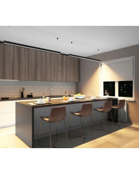 DK9153-BK Линейный светильник 42W 1500mm 3000K, черный-foto8