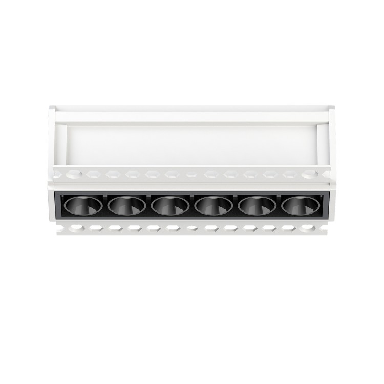 DK2531-WB Встраиваемый светильник SPACE со светодиодом под шпатлевку L126mm 220V 10W 38° 4000К IP20 белый/черный алюминий DK2531-WB Встраиваемый светильник SPACE со светодиодом под шпатлевку L126mm 220V 10W 38° 4000К IP20 белый/черный алюминий