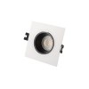 DK3021-WB Встраиваемый светильник, IP 20, 10 Вт, GU5.3, LED, белый/черный, пластик