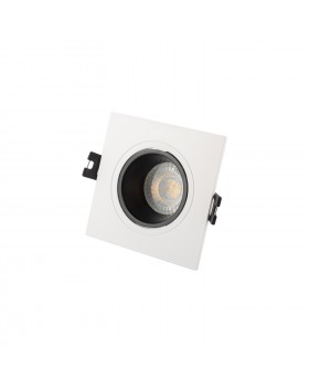 DK3021-WB Встраиваемый светильник, IP 20, 10 Вт, GU5.3, LED, белый/черный, пластик-foto2
