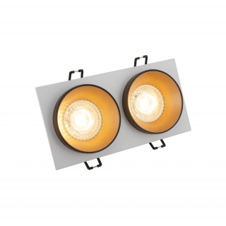 DK2422-GD Встраиваемый светильник, IP 20, 50 Вт, GU10, черный/золотой, алюминий-foto2