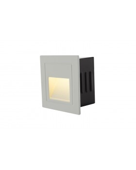 DK1016-WH Светильник встраиваемый в стену, IP 54, LED, 3 Вт, белый, алюминий